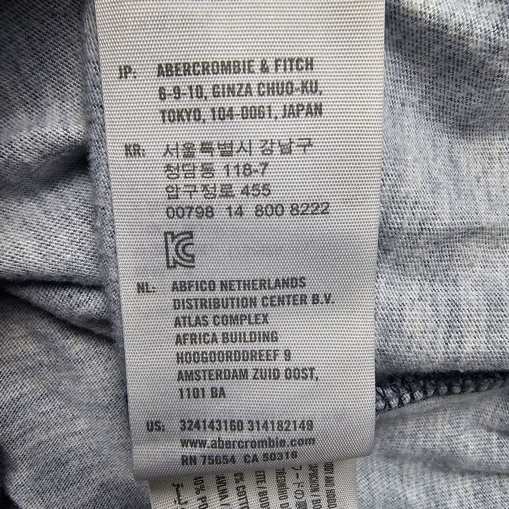 Hollister Long-Sleeve Pullover With Drawstring Hood Blue Gray Men's Size Small - Picture 11 of 14